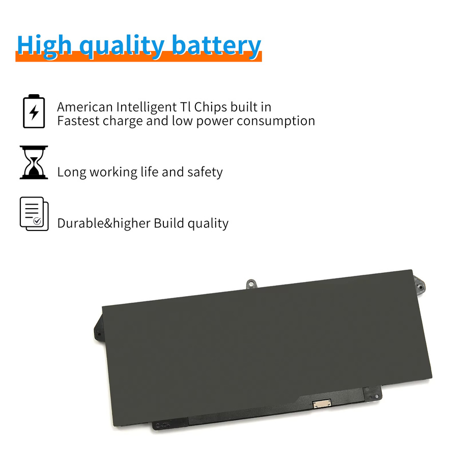 LINEFIND Laptop-Akku 63Wh Schwarz für Dell Latitude 5320 7320 7420 7520 und 2-in-1 Serien - Bild 3