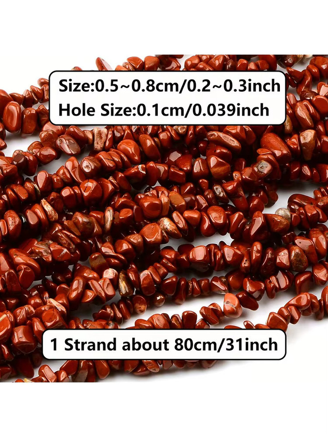 NASSBORO Perlen, Red, Unisex, 5-8mm - Bild 6