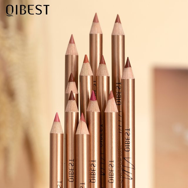 QIBEST Lipliner-Set, 12-teilig, Nude, Matt - Bild 1