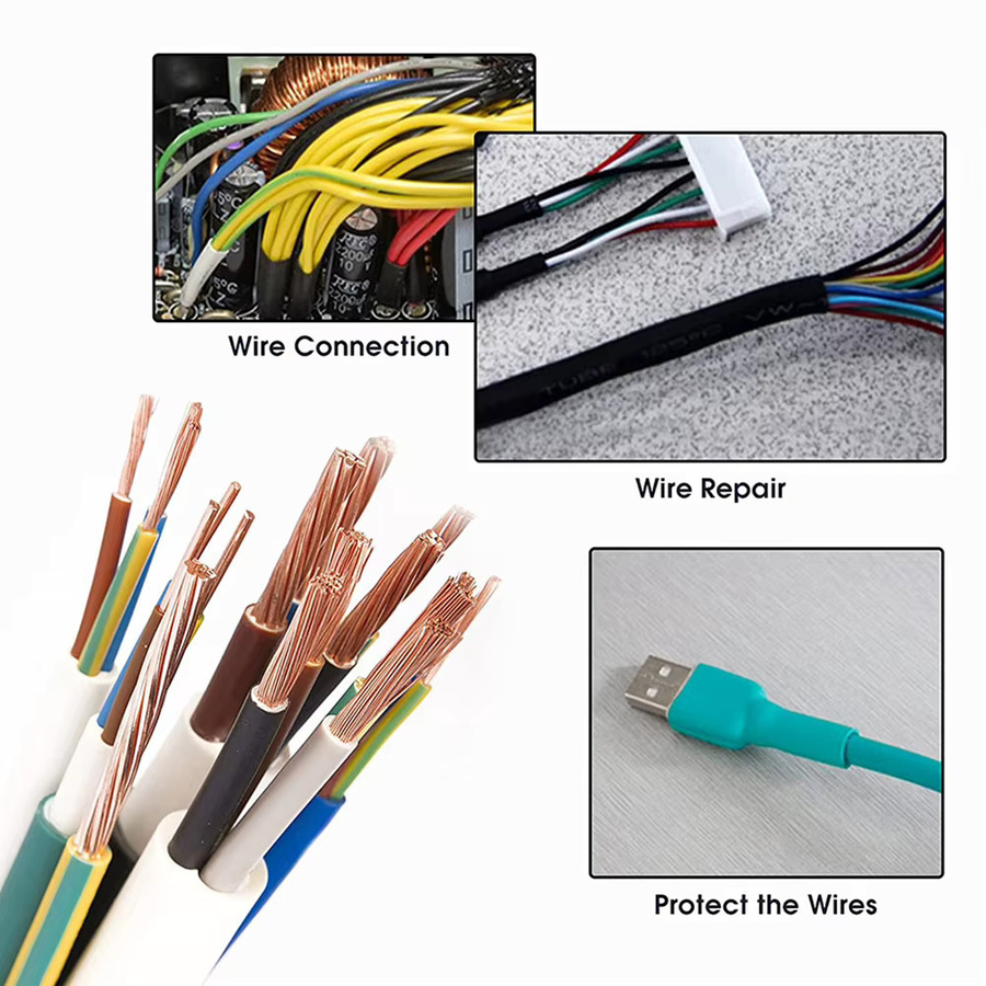 BAJEAL Schrumpfschläuche Set 164 Stück mit 2:1 Schrumpfverhältnis in Multicolor für Kabel und Drähte - Bild 3
