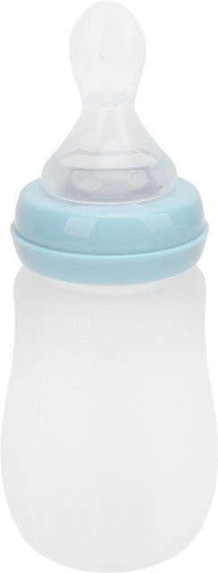 Beauty2ZY Fütterbecher mit Quetschfunktion und Löffel in Blau, 240 ml - Bild 1