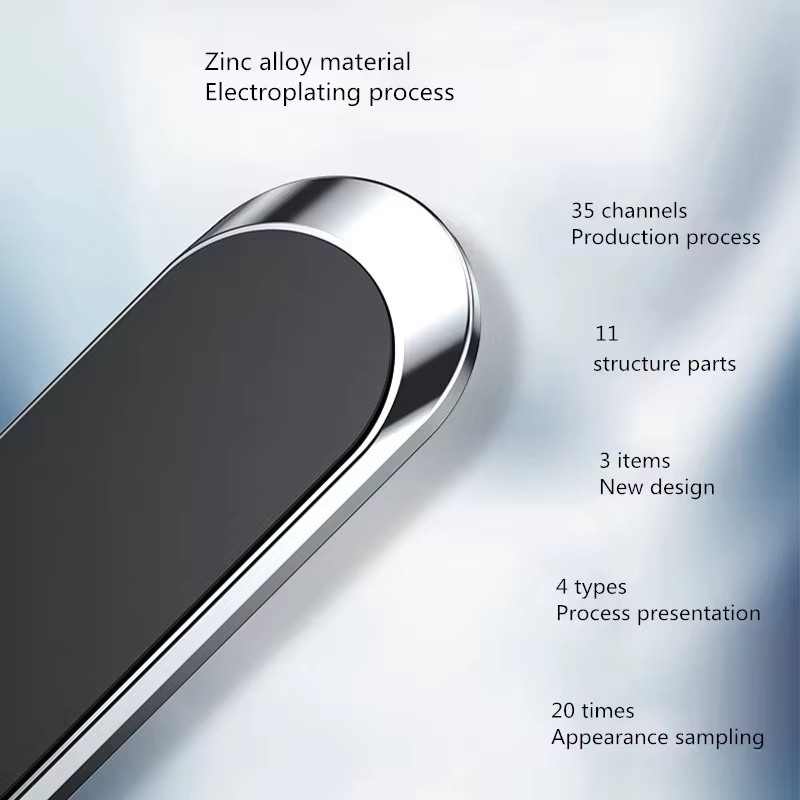 Lcars Universeller Magnetischer Autotelefonhalter mit Selbstklebefläche in Schwarz oder Silber - Bild 2