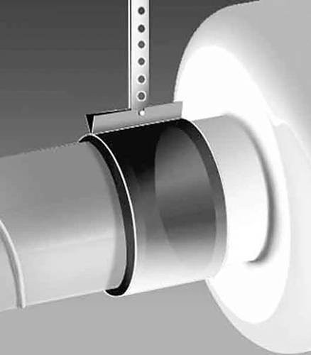 Helios Ventilatoren BM 125 Manschette Connector in Weiß - Bild 1
