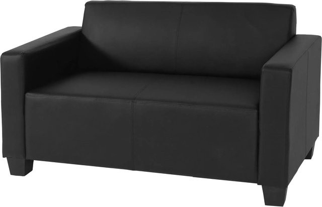 MCW Moncalieri 2er Loungesofa aus Kunstleder in Schwarz - Bild 2