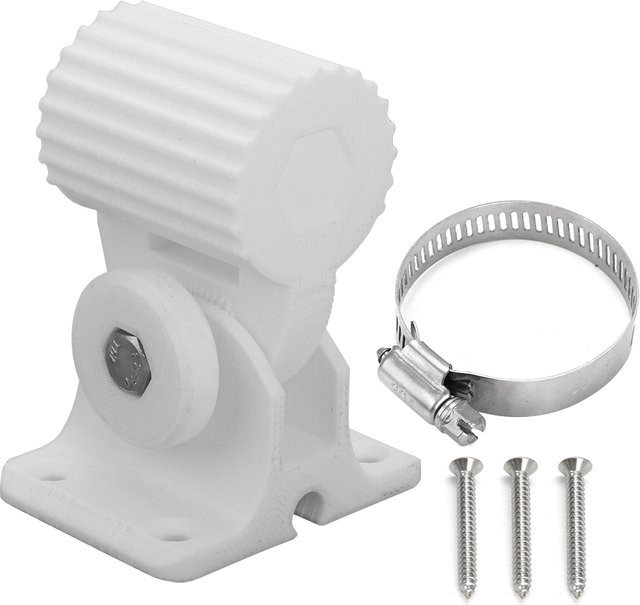 Verstellbare Wandhalterung für Ubiquiti Nanostation Loco5AC, LocoM5, M5, NSM5, NSM2, LocoM2 und CPE Bridge in Weiß - Bild 1