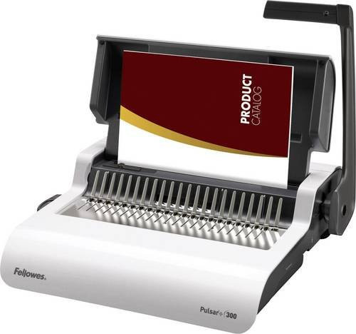 Fellowes Plastikbindegerät Pulsar+ 300 in Weiß/Silber für DIN A4 mit einer Stanzleistung von 17 Blatt und einer Bindekapazität von 300 Bindungen, B/T/H: 39,6 x 45,6 x 13,0 cm - Bild 2