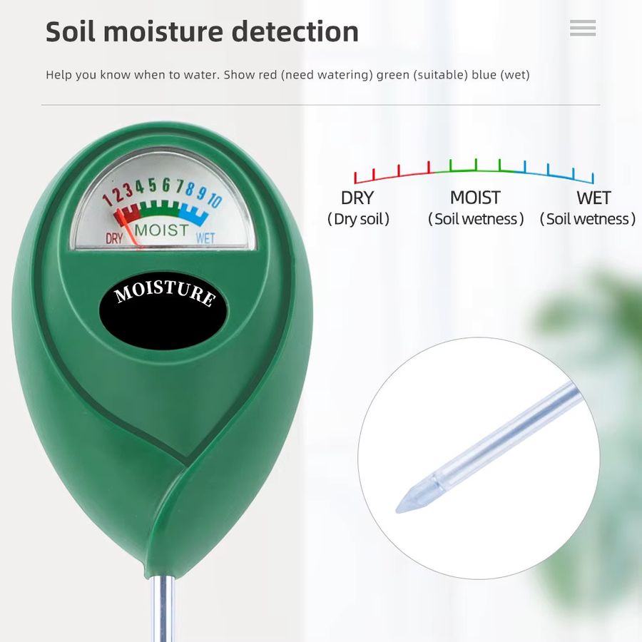 JUANJUAN 2-in-1 Boden pH Tester und Feuchtigkeitsmesser zur Messung von Säuregehalt und Bodenfeuchtigkeit für deine Pflanzen - Bild 2