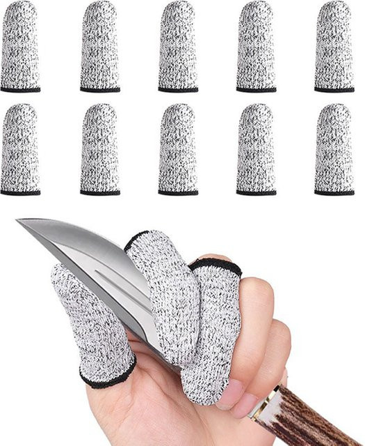 10 Stück wiederverwendbare Fingerabdeckungen aus Gummi als Fingerschutz für Erwachsene zum Nähen - Bild 1