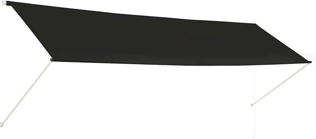 vidaXL Einziehbare Markise Anthrazit mit Kurbel, B/H: 400 x 150 cm - Bild 1