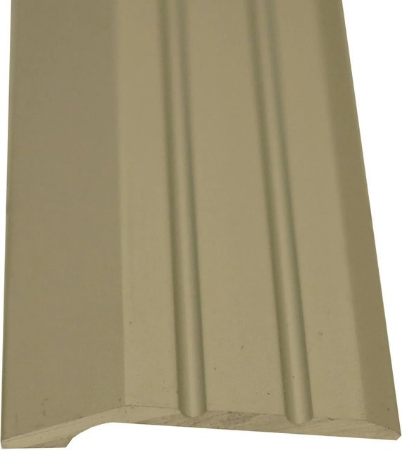 Praktikus Ausgleichsprofil aus Edelstahl in Silber und Beige, B/H: 34 x 8 mm, Länge: 1000 mm - Bild 1