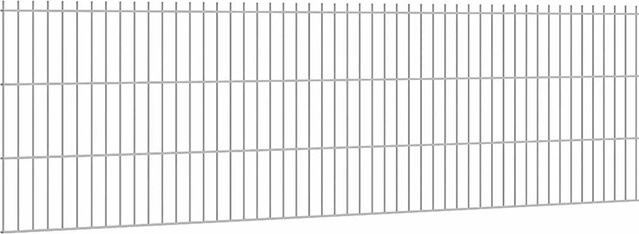 FLORAWORLD Doppelstabmatte aus Stahl in Silber, Höhe: 63 cm, Breite: 251 cm - Bild 1