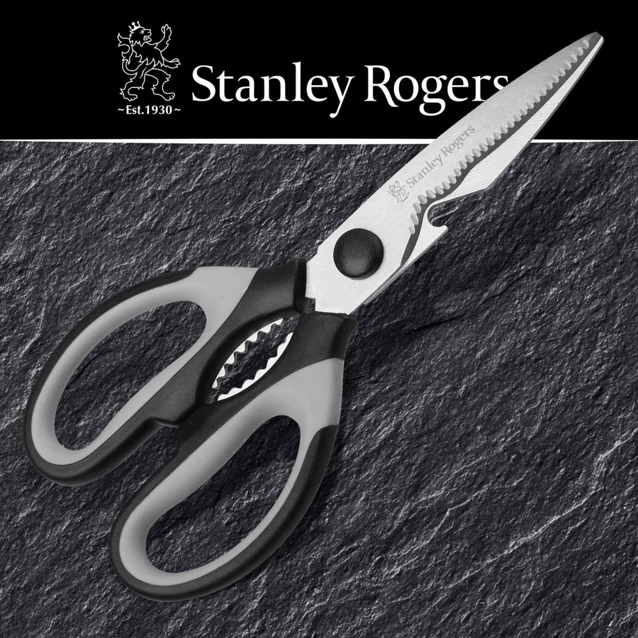 Stanley Rogers Multifunktionsschere Pride in Schwarz und Grau aus Edelstahl, Länge: 20 cm - Bild 2