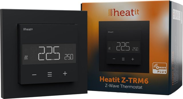 Heatit Z-TRM6 Thermostat Z-Wave 800er Serie Schwarz Matt - Bild 1