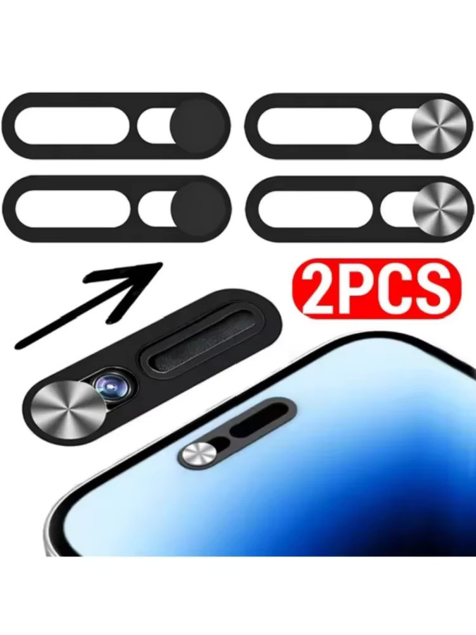 Webcam-Abdeckung als Datenschutz-Schutzschieber für iPhone 16 Pro Max, 15, 14 Pro und Pro Max in Schwarz - Bild 7