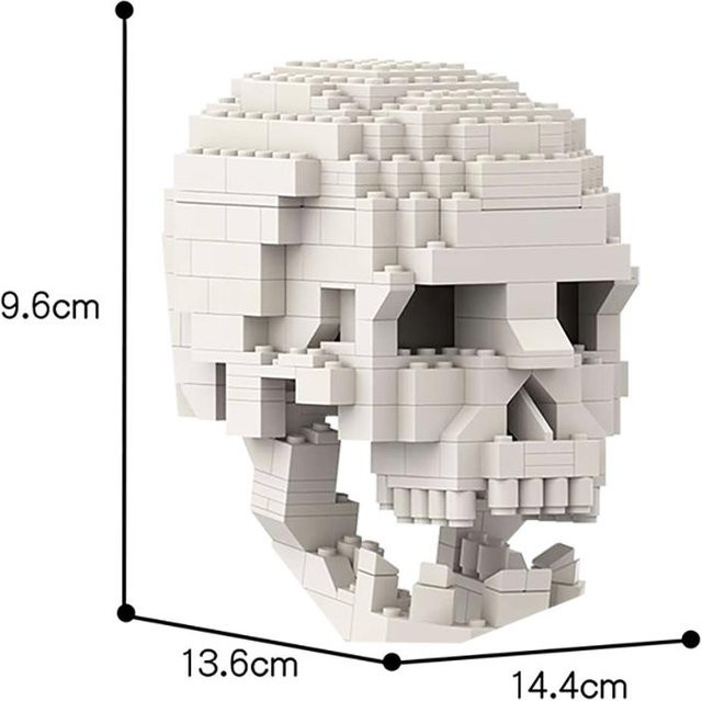 ixBricks Menschlicher Schädel Gehirn Bausteine Wissenschaftliche Simulation 6–12 Jahre - Bild 1