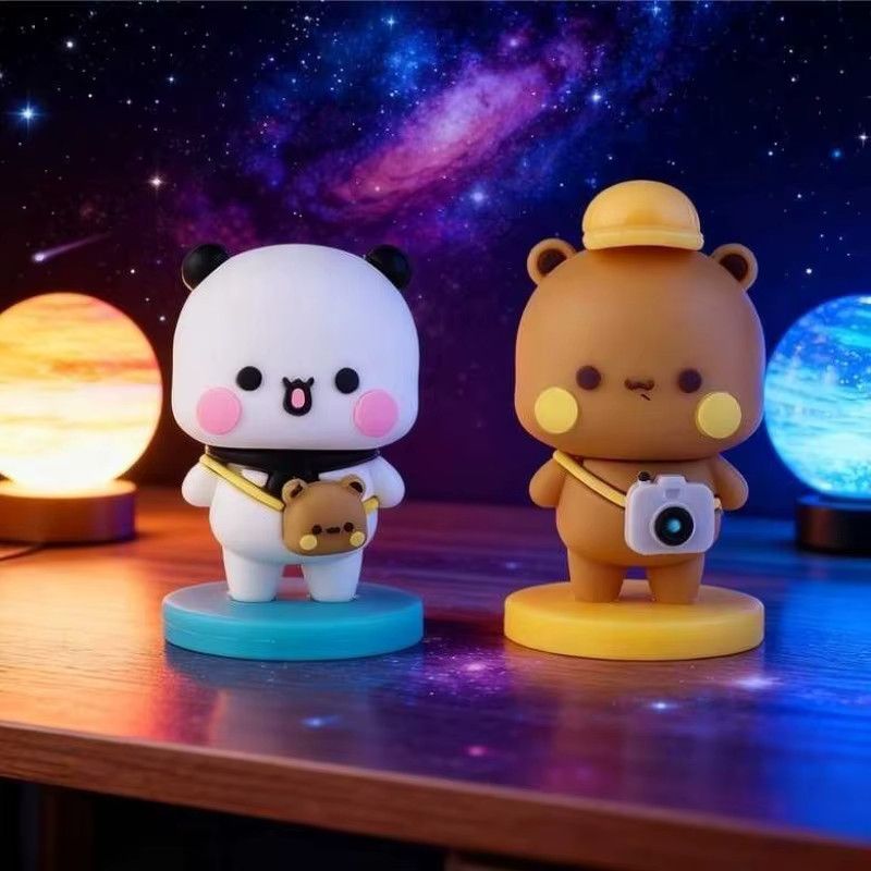 Yier Bubu Kawaii Panda Bär Puppe als süßes Cartoon Tierspielzeug und Deko-Geschenk - Bild 3