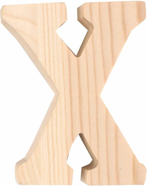 Rico Design Holz-Buchstabe in Natur, Höhe: 8,0 cm - Bild 1