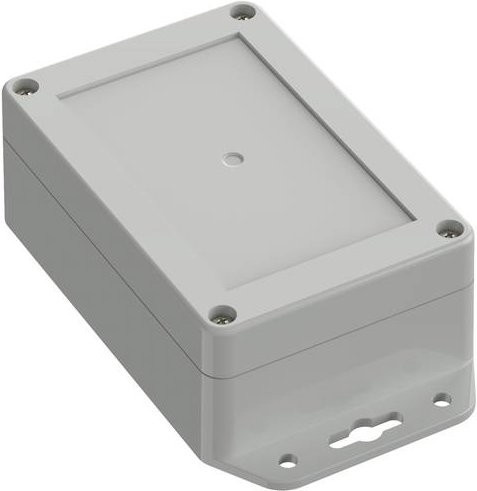 TRU COMPONENTS TC-10860564 Flansch-Gehäuse aus Polycarbonat in Lichtgrau, B/T/H: 120 x 80 x 45,20 cm - Bild 1