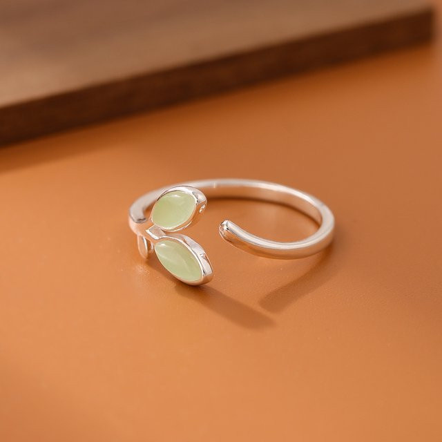 GaGa-Duck Ring, 925 Silber, Opal, Kristall, Damen - Bild 1