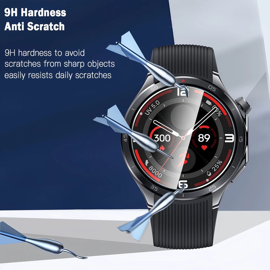 OnePlus Screen Protector Glas, 3 Stück, für OnePlus Watch 2R - Bild 3