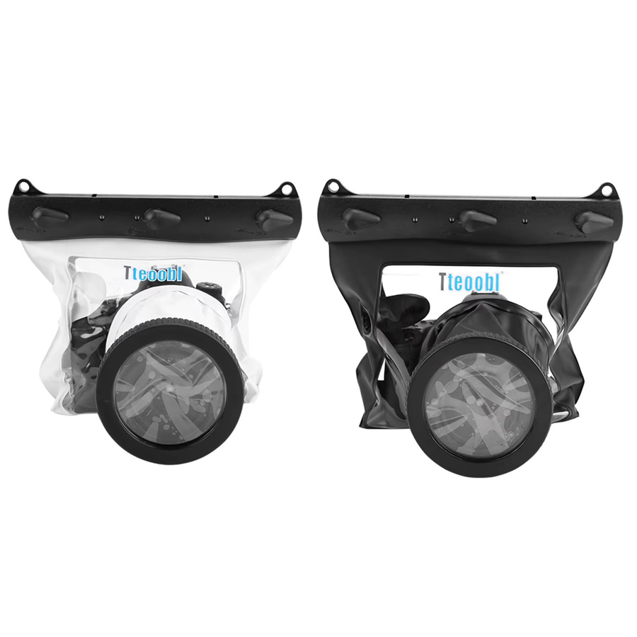 Tteoobl Unterwasser Kamera Gehäuse für Nikon DSLR-Kameras, Wasserdichte Diving Case Tasche bis 20m, Farbe: Weiß - Bild 4
