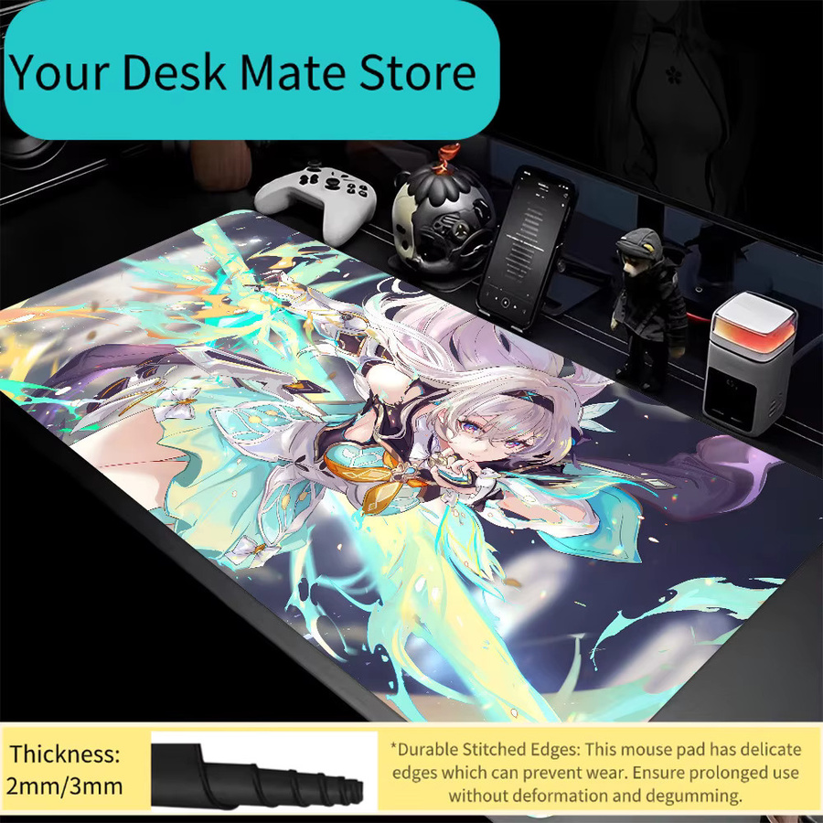 Potdemiel Gaming Mauspad Honkai Star Rail Firefly XXL Schreibtischunterlage Multicolor - Bild 4