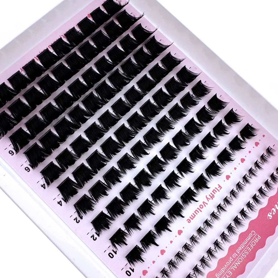 UMIRYAO Wimpernbüschel 3 in 1, Black, 136 Stück, 6–18 mm - Bild 5