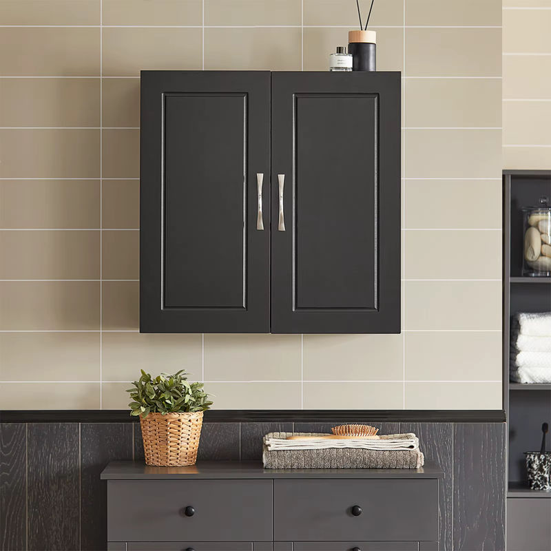SoBuy FRG231 Hängeschrank in Weiß als Badschrank, Küchenschrank oder Medizinschrank mit zwei Türen und internen Regalböden - Bild 2
