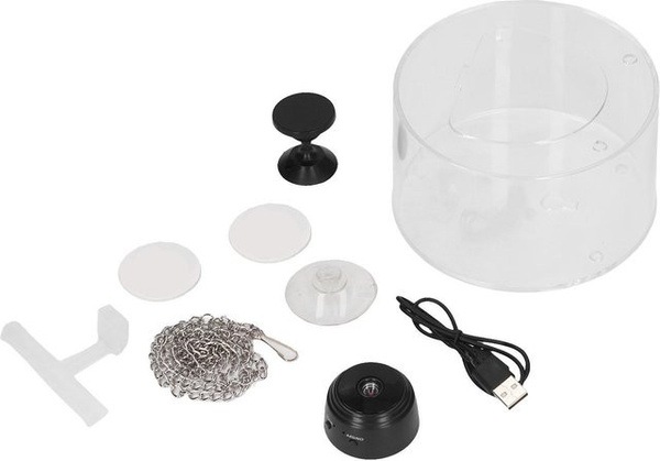 Neoglint Intelligenter Kamera-Vogelfutterspender mit Echtzeitüberwachung, Hängende Vogelfutterstation für den Garten, Weiß/Transparent