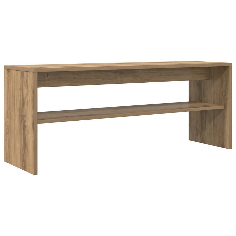 vidaXL TV-Schrank Artisan-Eiche in Braun aus Holzwerkstoff, B/T/H: 100 x 30 x 40 cm - Bild 2