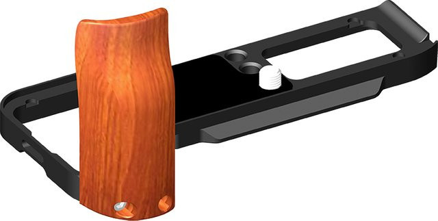 Holzgriff Grip L Halterung für Sony A7C2 und Sony A7CR Ergonomischer Kamera-Handgriff mit Schnellwechselplatte und 1/4 Zoll Schraube in Braun - Bild 1
