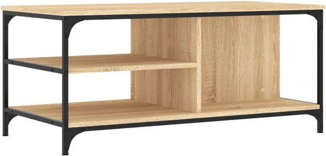 vidaXL Couchtisch Modell 3 in Sonoma-Eiche und Braun, B/T/H: 100 x 50 x 45 cm - Bild 1
