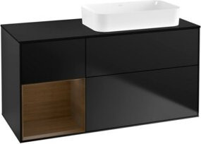 V&B Waschtischunterschrank Finion in Blau Lacquer, B/T: 120 x 60 cm - Bild 1