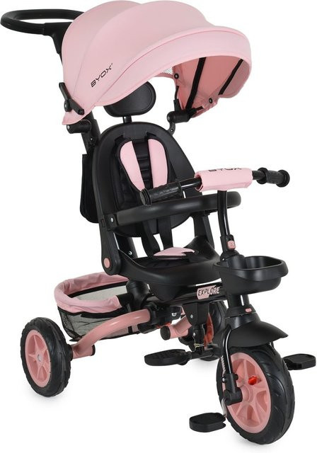 Byox Tricycle Explore 3 in 1 Dreirad mit umkehrbarem Sitz rosa - Bild 1