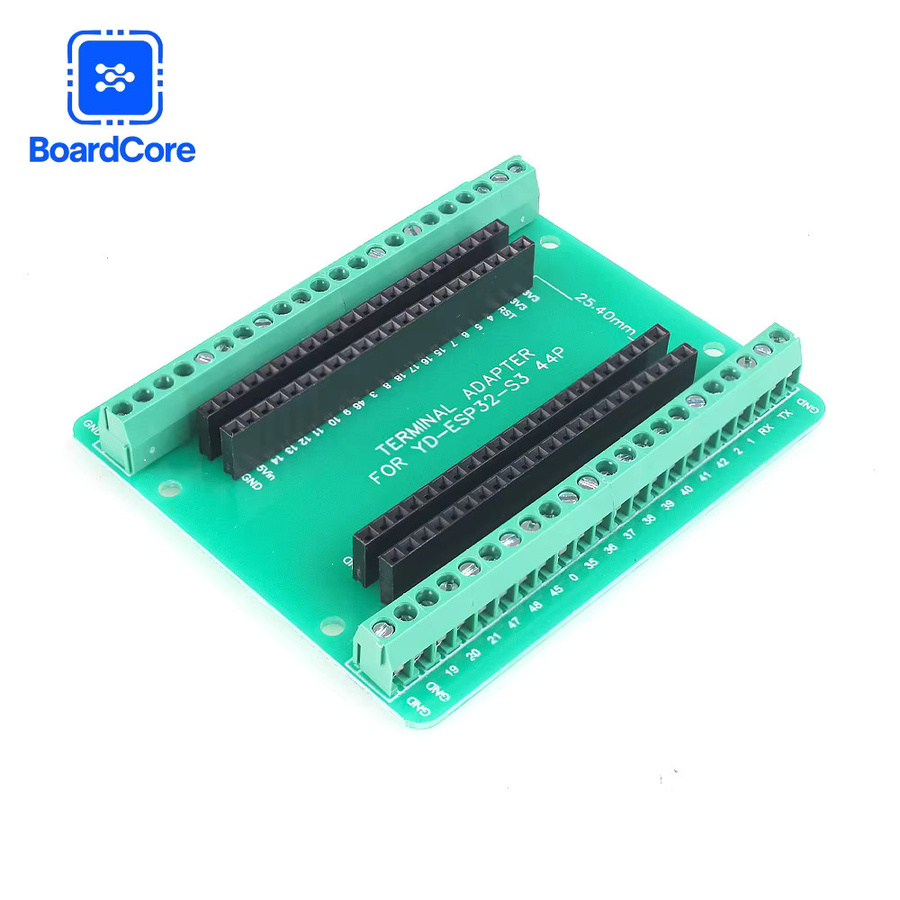 YTDMEN ESP32 S3 Entwicklungsboard und Erweiterungsbreakout Board mit 44 Pins in Grün für ESP32 S3 Module - Bild 2