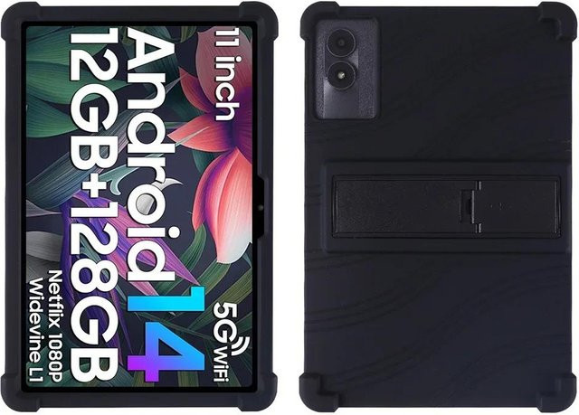 Stoßfeste Silikon-Schutzhülle für Tabwee W90 11 Zoll Android 15 Tablet in Schwarz - Bild 1