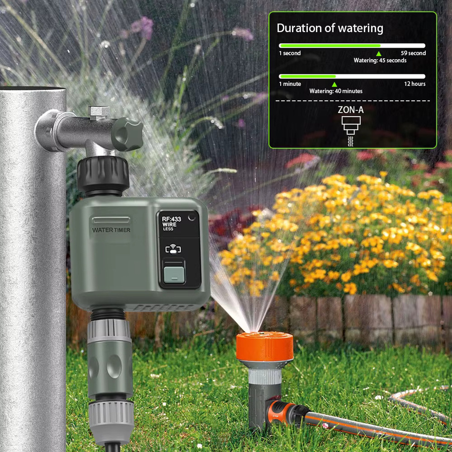JIHUAN Tuya Programmierbarer Intelligenter Garten-Bewässerungstimer mit Digitalanzeige - Bild 5