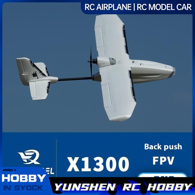 Xfly X1300 Back Push FPV Fixed Wing Carrier, 4-Kanal, Weiß - Bild 1