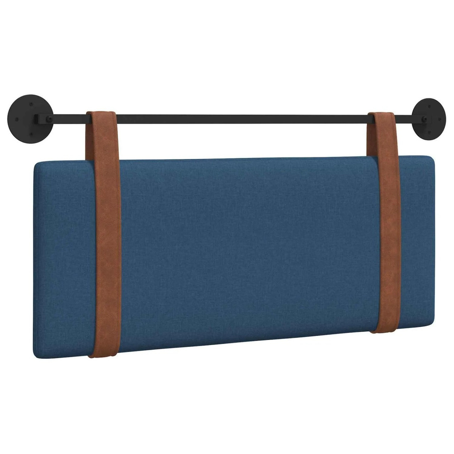 vidaXL Wandmontiertes gepolstertes Paneel in Blau mit Antik-PU-Optik, B/H/T: 110 x 55 x 5 cm - Bild 2