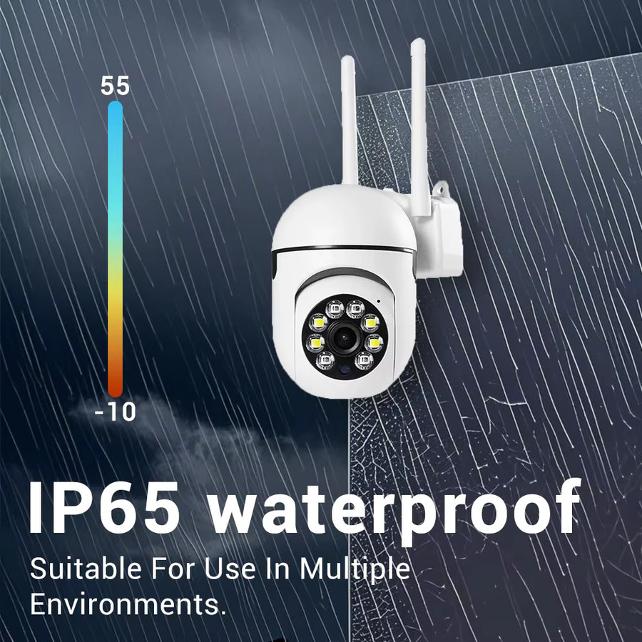 PEGATAH 8MP WLAN Sicherheitskamera in Weiß mit 4K Auflösung, ONVIF, Auto-Tracking für Innen- und Außenbereiche - Bild 3