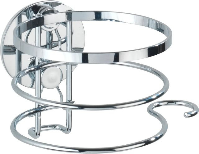 WENKO Turbo-Loc Haartrocknerhalter aus Edelstahl in Silber, B/T/H: 12,5 x 11,5 x 9,0 cm - Bild 1