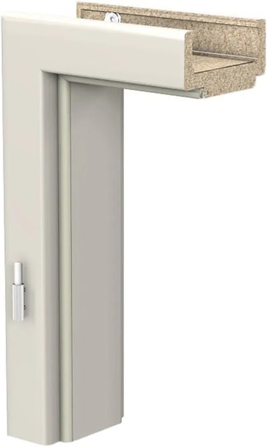 GetaDoor Türzarge CPL Weiß ähnlich RAL 9010 Anschlag Rechts B/T/H: 86,0 x 16,5 x 198,5 cm - Bild 1