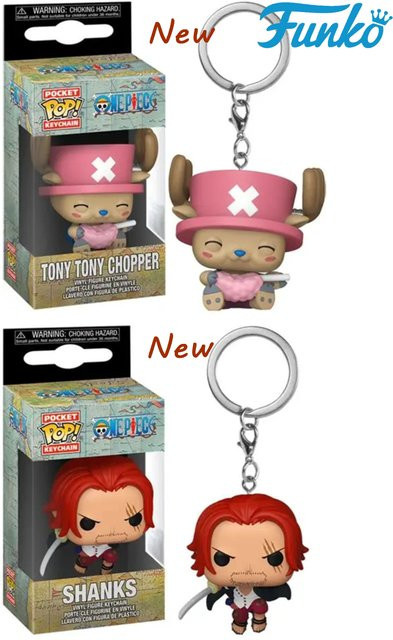 Funko One Piece Chopper mit Zuckerwatte-Pop! Schlüsselanhänger, Vinyl-Modellfigur, ab 3 Jahren - Bild 1