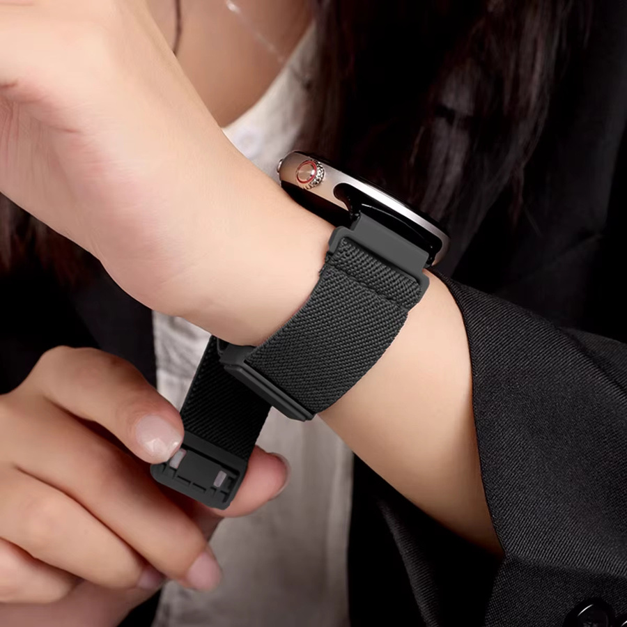 FancyWrist Uhrenarmband Nylon, Schwarz, Unisex, 20mm 22mm - Bild 4