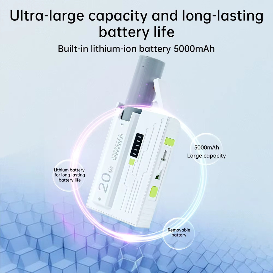 Ziqqucu Powerbank-Gehäuse DIY-Kit für 21700 Batterien mit USB-C 20W Schnellladung in Grau - Bild 3
