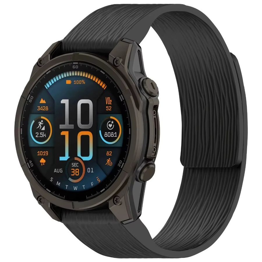 Quick Fit Silikonarmband, Schwarz, Unisex - Bild 4