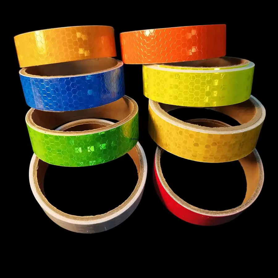 Satop Cinta Reflektierendes Sicherheitsband wasserdicht für den Außenbereich, Breite: 2,5 cm, Länge: 5 m, in Weiß, Rot, Orange und Gelb - Bild 3
