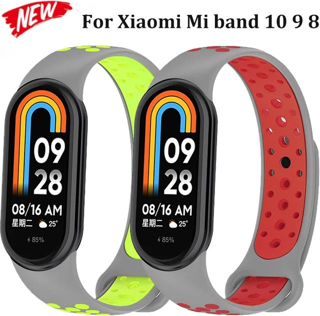 Xiaomi Uhrenarmband Silikon, zweifarbig, Schwarz, Multicolor, Unisex - Bild 1
