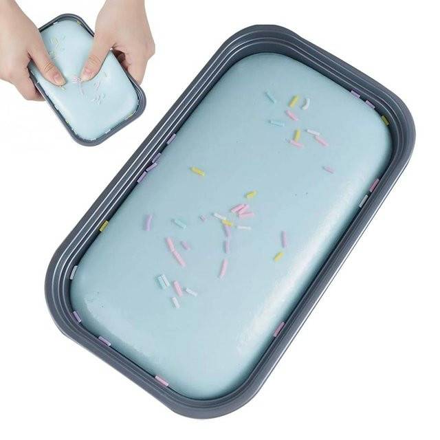 A Family Of Home Textiles Klebrige Box Kuchen Squishy, Knetspielzeug - Bild 1