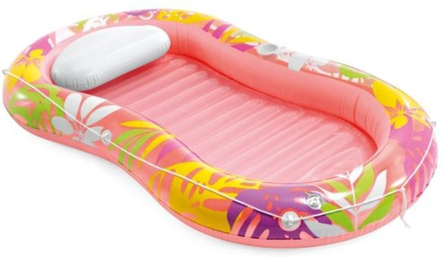 Intex Tropical Oasis Lounger Luftmatratze Wasserliege pink B/T/H: 206 x 122 x 23 cm - Bild 1